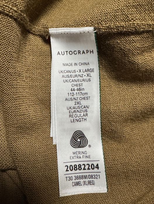 Тонкая шерстяная кофта поло Autograph