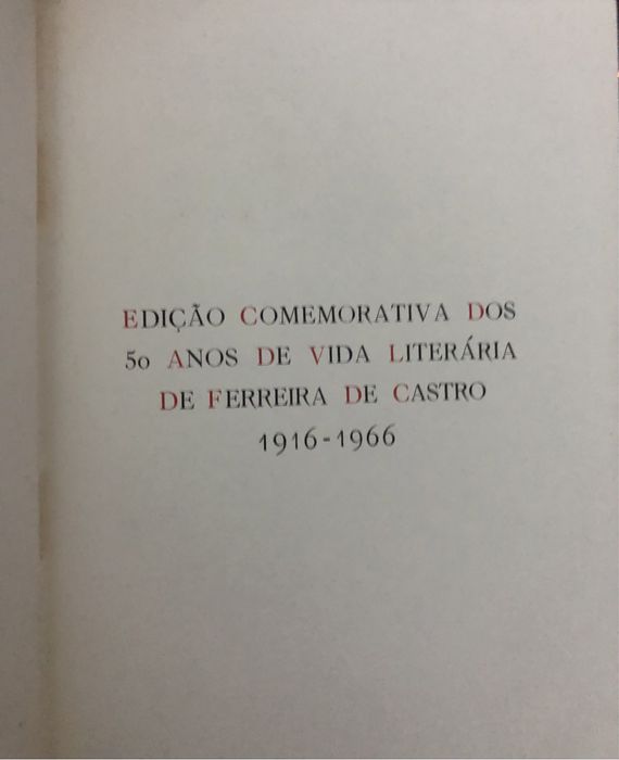 Ferreira de Castro “terra fria”