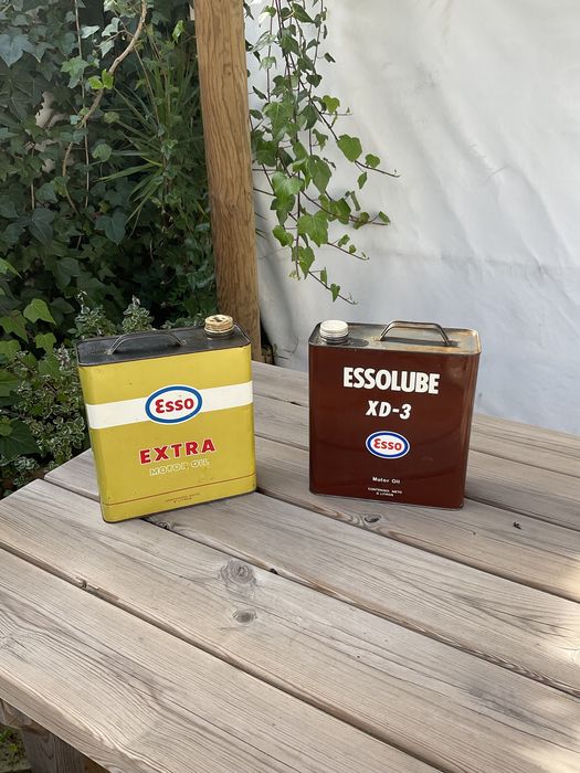 Latas oleo Esso vintage