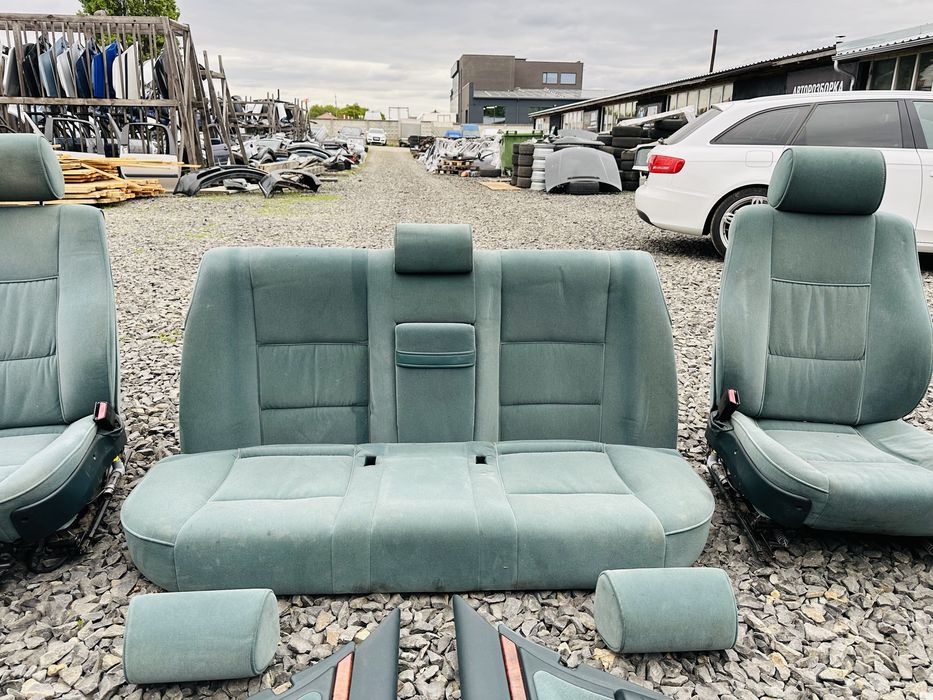 BMW E39 Седан Салон Зелений Велюр е39 сидіння диван зелений салончик