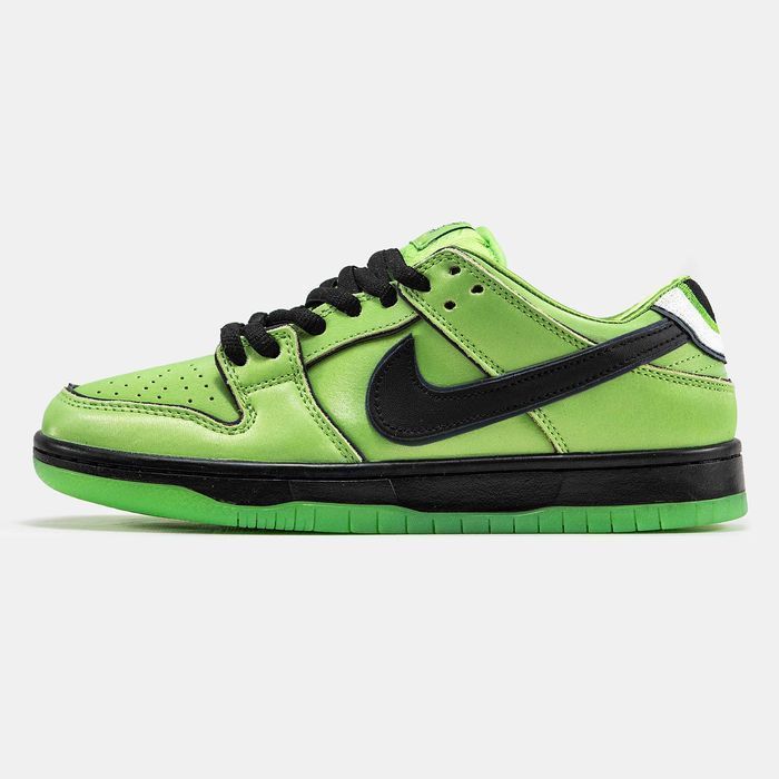 Кросівки Nike SB Dunk Low x Powerpuff Girls Buttercup | Кроссовки Найк чоловічі жіночі