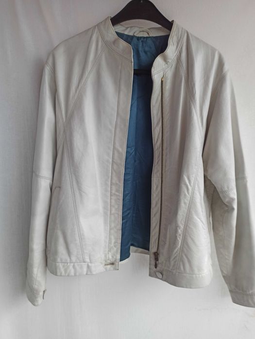 Kurteczka -SKÓRA NATURALNA  kolor biały r.36/38