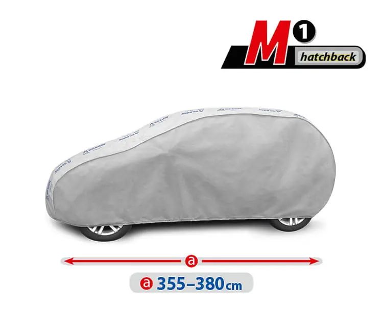 Plandeka Na Auto | Pokrowiec Całoroczny | M1 Hatchback | 355-380cm