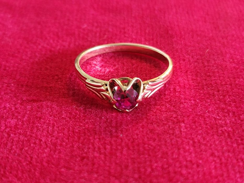 Pierscionek złoto próby 583 vintage retro