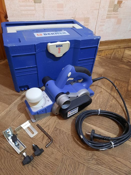 Електричний рубанок Berner BP 40-82 C,(Bosch),850вт,82мм в кейсі