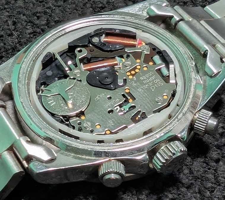 Мужские часы ELGIN FK-1059-D Chronograph рабочие .оригинал .редкость