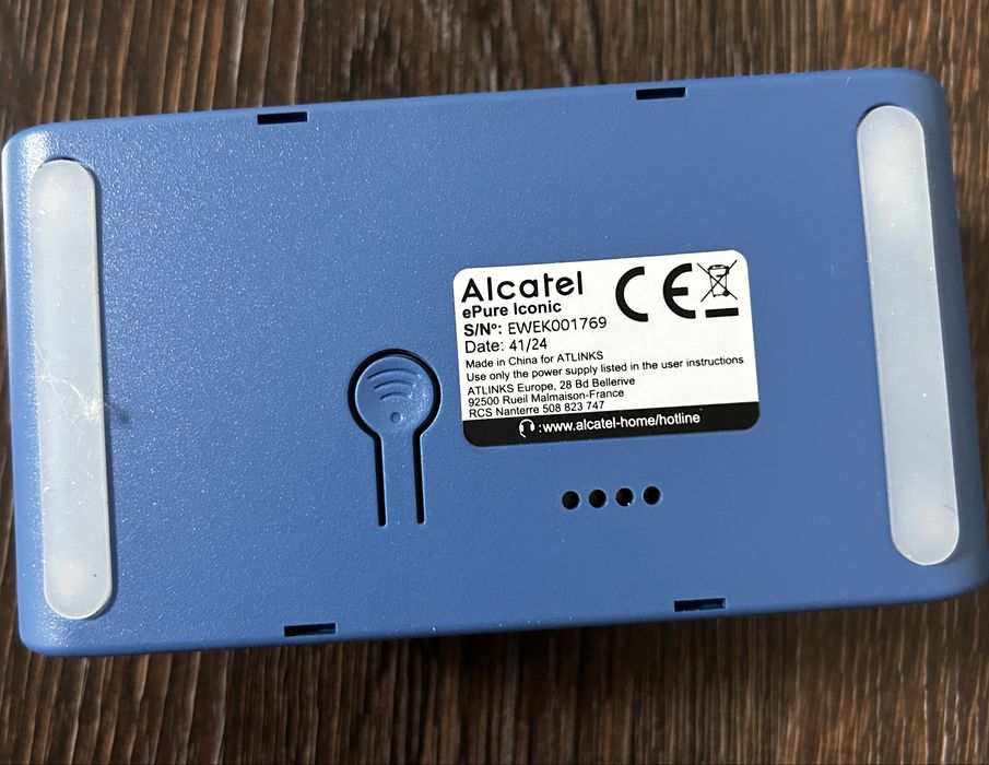 Бездротовий телефон для готелю з дисплеєм ALCATEL ePure Iconic, синій