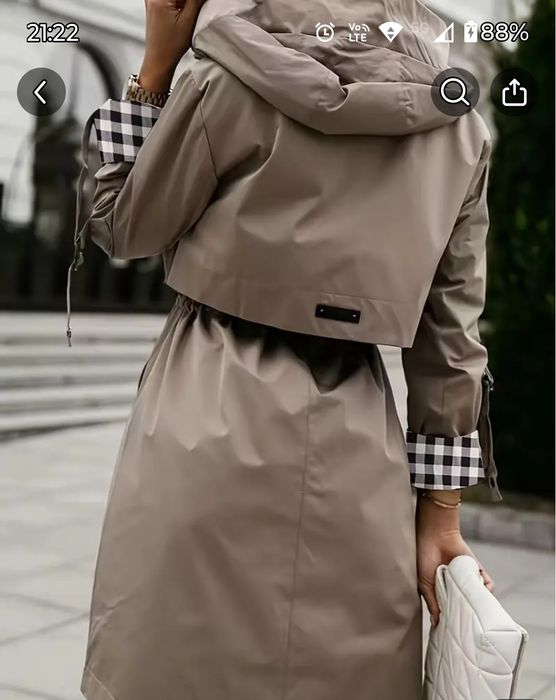 Płaszczyk parka wiosenna S nowy