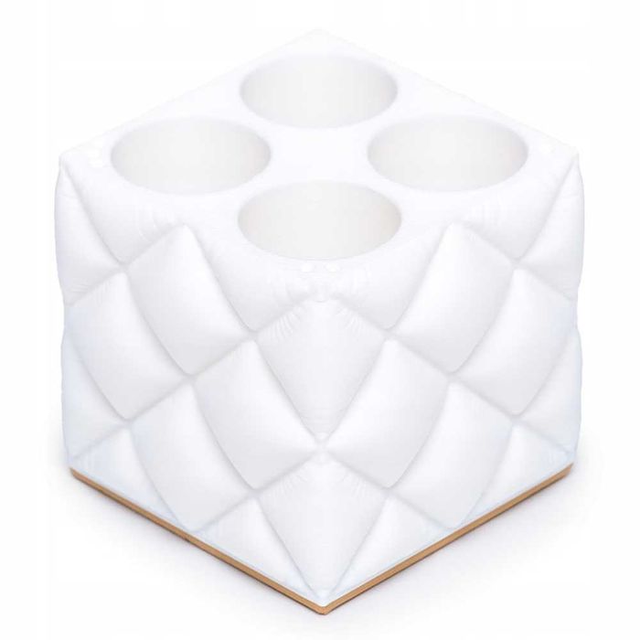 OUTLET Organizer końcówek 2x2 GLAMOUR (biały, kwadratowy)