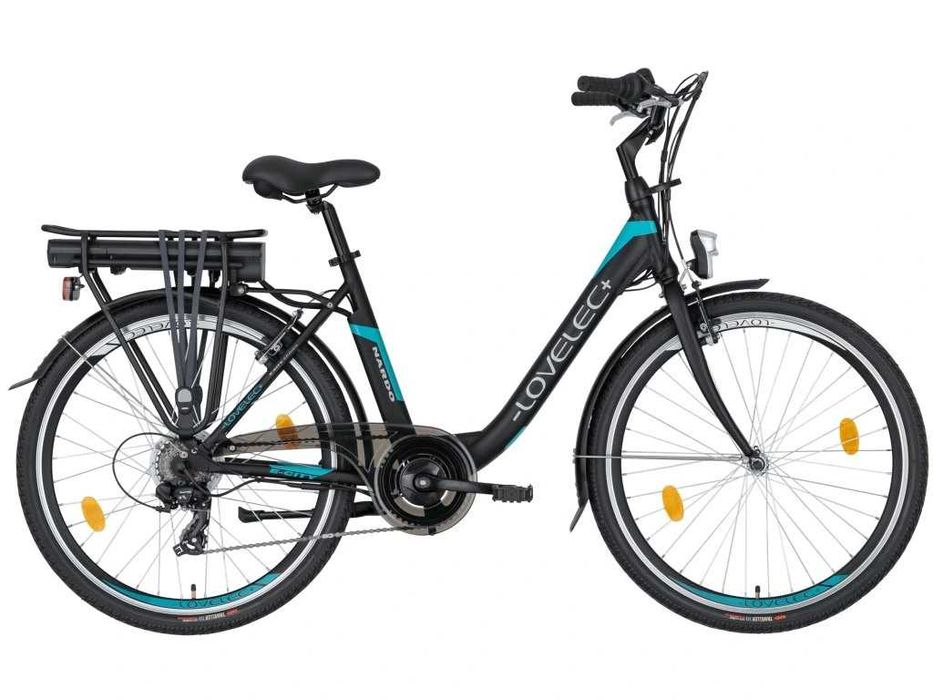 Rower elektryczny LOVELEC Nardo 26" Czarno/Niebieski i Czarno/Zielony