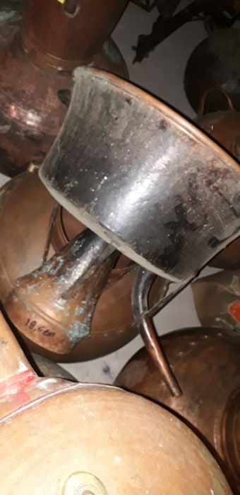 Caldeira de alambique e cabeças