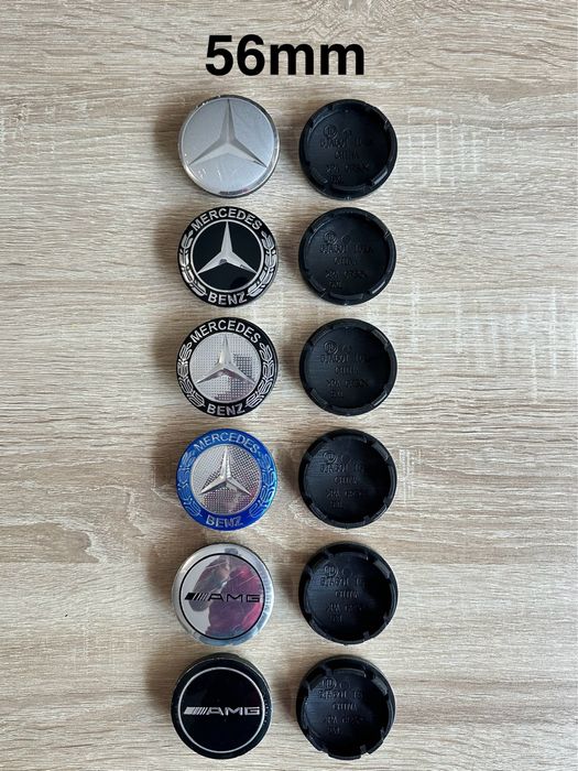 Conjunto 4 Centros Jantes Mercedes Benz 56mm 60mm 65mm 68mm 75mm