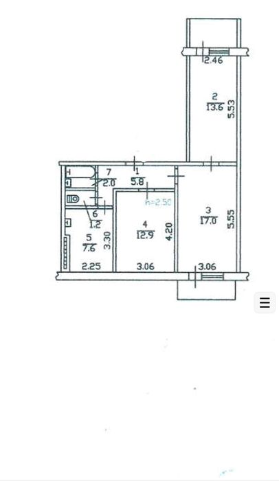 Продам реальну 3-кімнатну квартиру 62,8 м² на вул. Янтарна  / Калинова / Лівий берег Дніпра