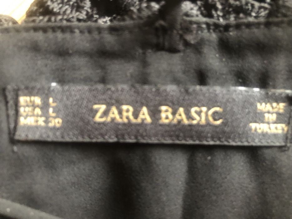 Sukienka Sylwester gipiura mini ZARA