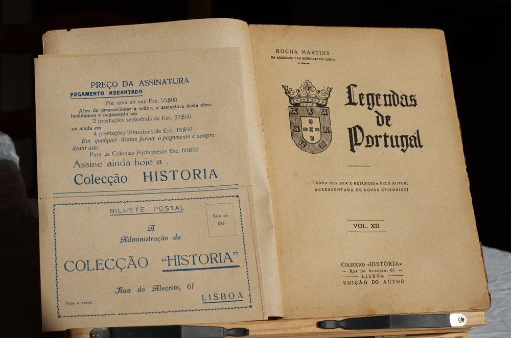 Livros Legendas de Portugal + OFERTA Postal 1950