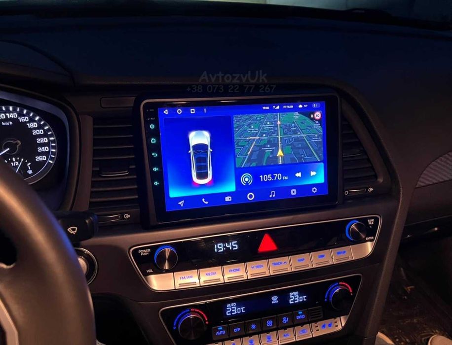 Магнитола SONATA Hyundai Соната GPS USB DVD 2 дин CarPlay Android 15