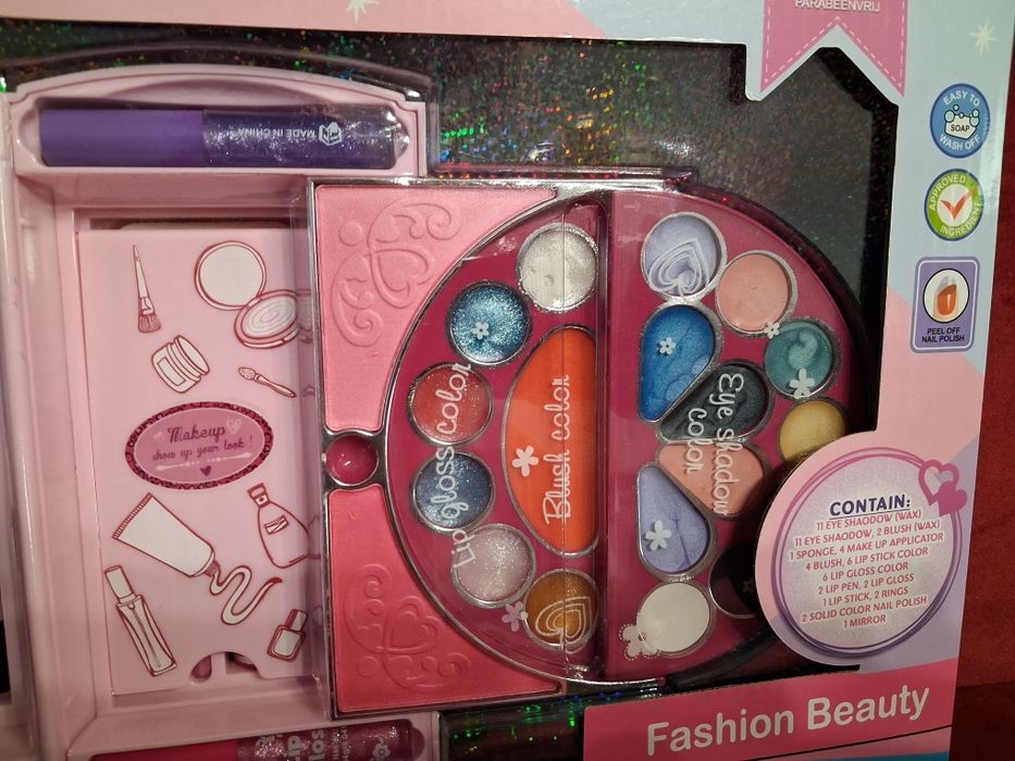 Nowy zestaw Duża kuferek  Fashion Makeup Handbag kosmetyki dla dziewczynki
