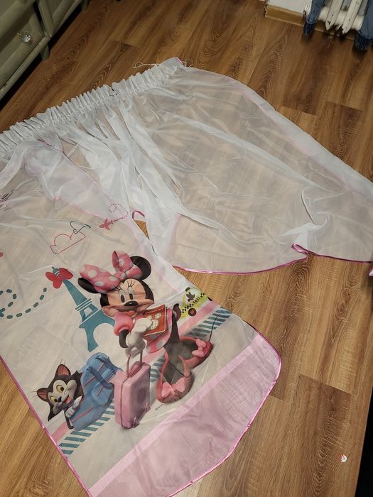 Firanka 3 części panel myszka minnie dzieciaca firanka