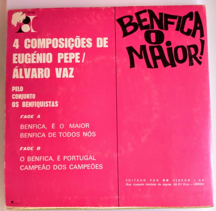 Discos de vinil Benfica antigos 7".Leia descrição.70€ todos.