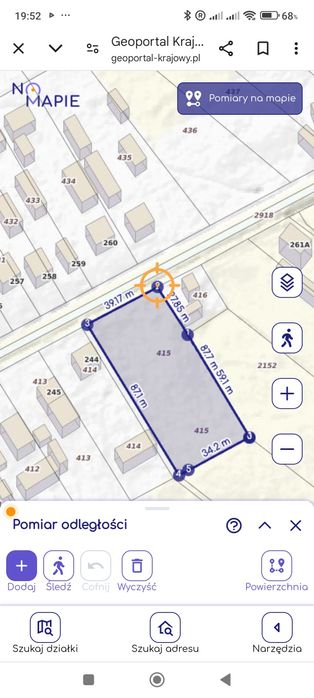 Działka budowlana nr 415 Zamch