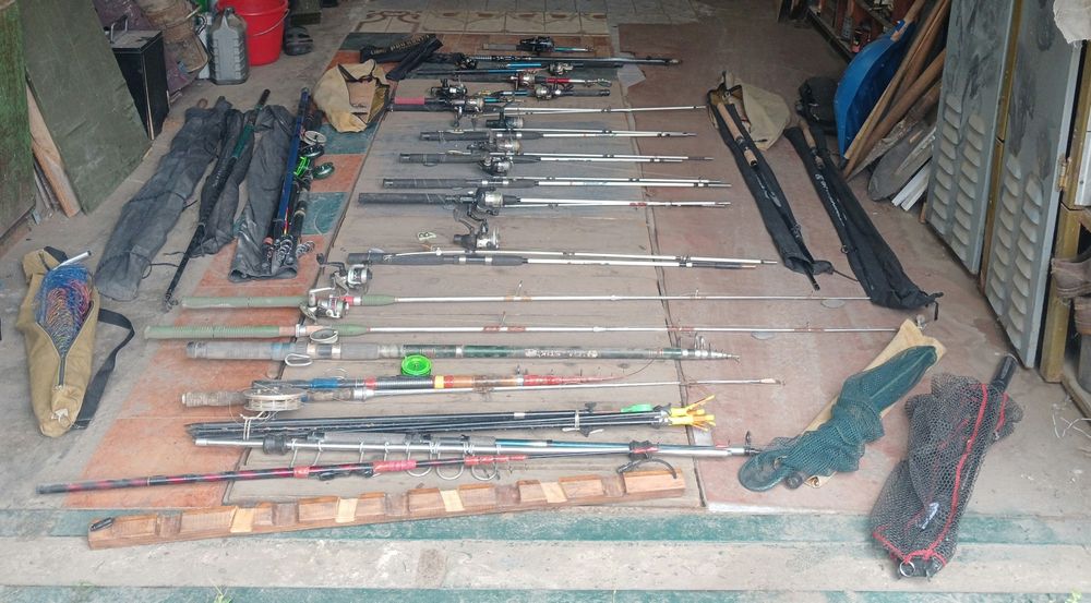 Удочки, спиннинги