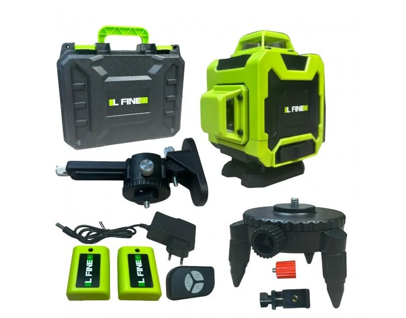 Лазерний рівень L-fine, 4d, лазерный уровень, нивелир 16 линий