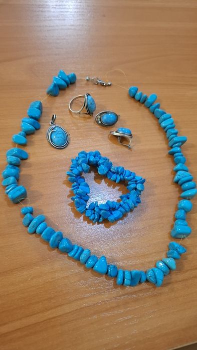 Серебряное кольцо 925 пробы и набор