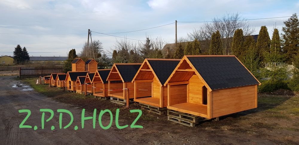 Ogromna buda z Tarasem XXXL dla największych ras np. Dog niemiecki mas