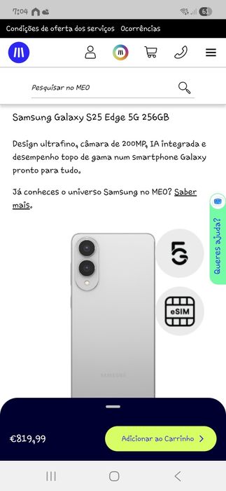 Samsung Galaxy S24 ultra 12 GB e 512 Troco por um Samsung Galaxy S25 E