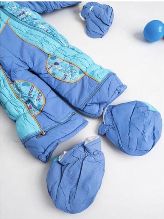 Детский зимний комбинезон-трансформер