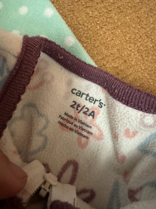Флисовые человечки Carters 2t