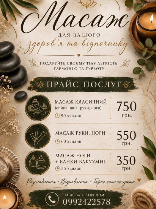 Масаж професійний