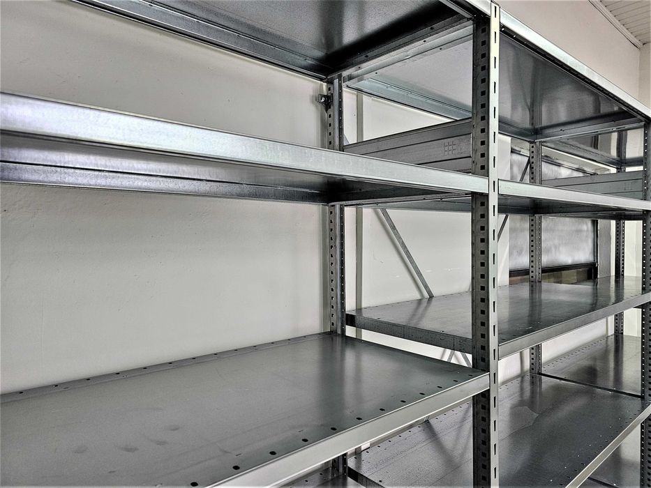 Regał Magazynowy 50x200x400cm/15p Metalowy Ocynk Półka Garaż Piwnica