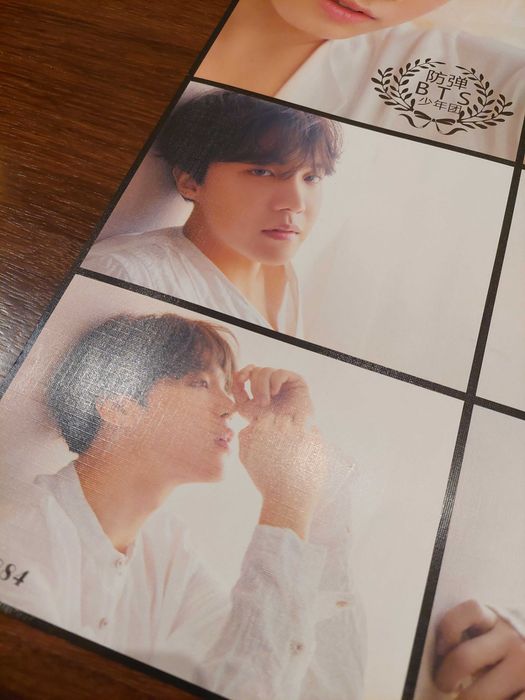 BTS K-POP Poster Group White Outfits