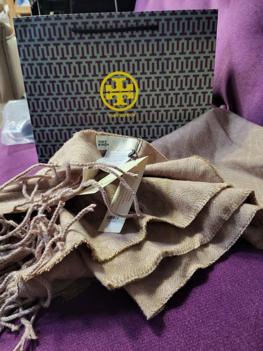 TORY BURCH ШАРФ двусторонній