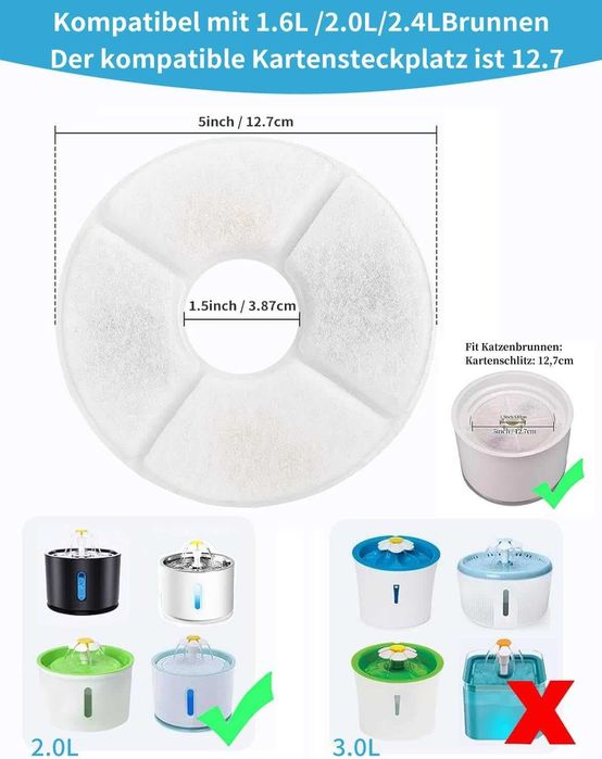 Filtros para fonte de água