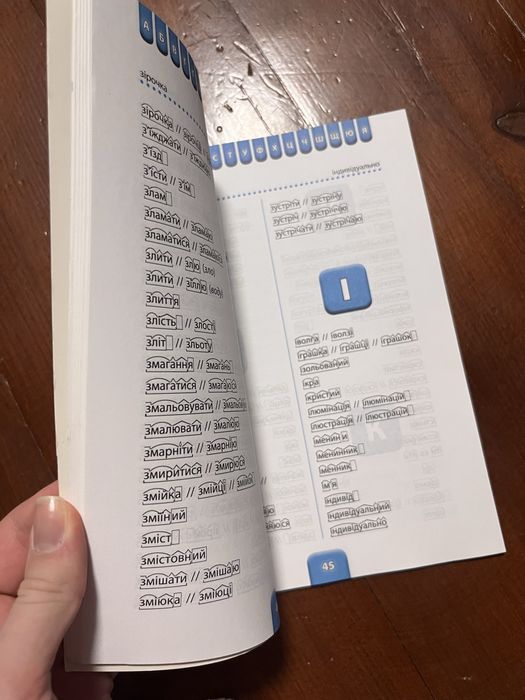 Шкільний посібник/словничок розбір слів за будовою