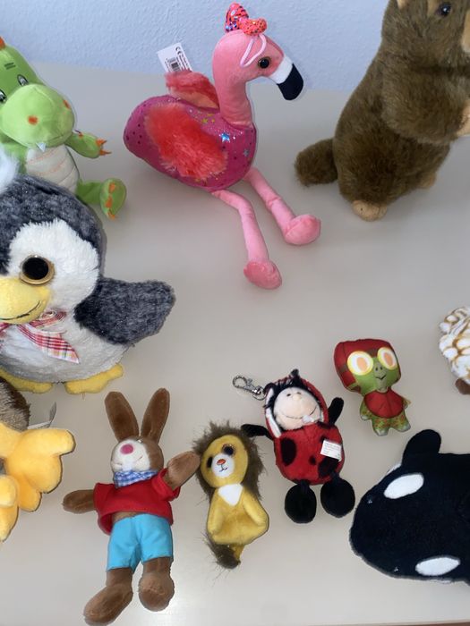 Мягкие игрушки Мишка-полицейский,Скай-щенячий, фламинго,черепаха,белка