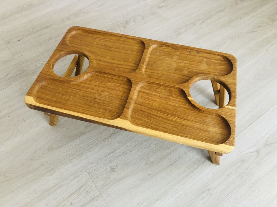 Столик пивний смаколики закуски пиво напої деревяний стіл подарунок