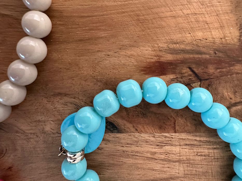 Bransoletki zestaw kulki kolorowe