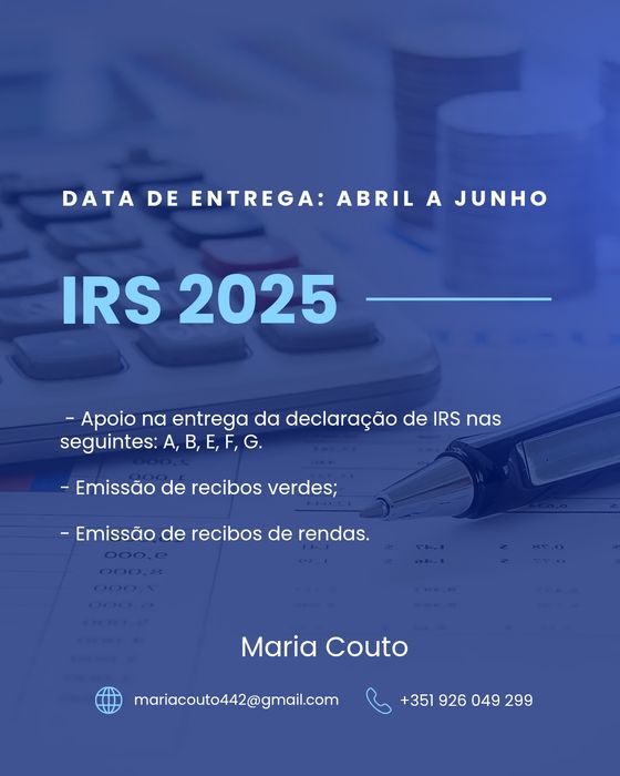 Apoio na entrega IRS 2025