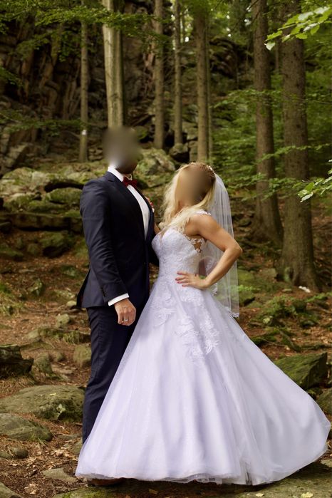 Suknia ślubna roz 34 plus welon