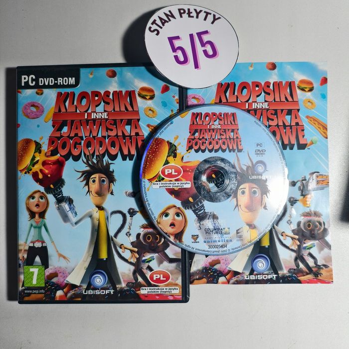 gra pc - klopsiki i inne zjawiska pogodowe - super stan