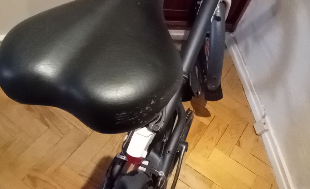 Bicicleta dobravel  Btwin Tilt 500 com cesto