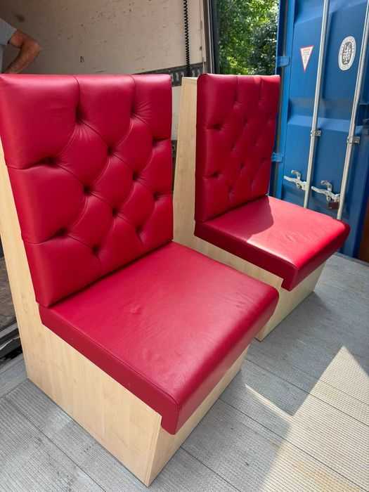 Sofa barowa loża 60x106 czerwona sofy loże kanapa  biuro dom pub bar