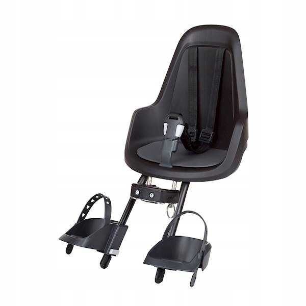 Fotelik rowerowy przedni POZNAŃ Bobike GO MINI na kierownicę BLACK