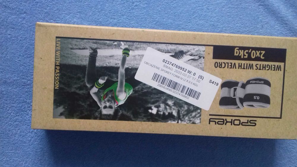 Sprzedam obciążniki Spokey 2 x 0,5 kg