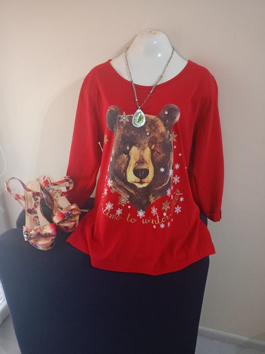 Bluzka z motywem misia