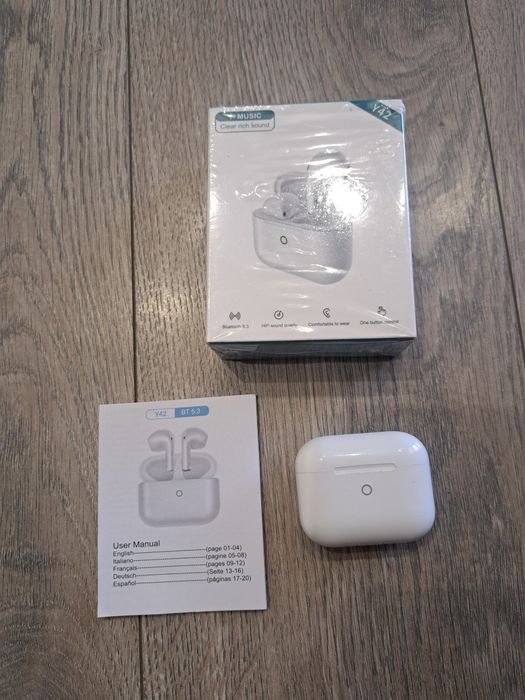 Słuchawki bezprzewodowe Y42 białe