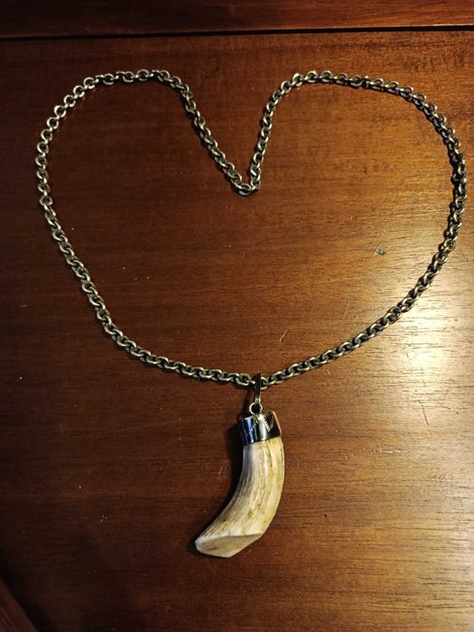 Fio Troféu Presa Prata Esterlina Vitoriano da Era do Raj 70 cm 65 gr